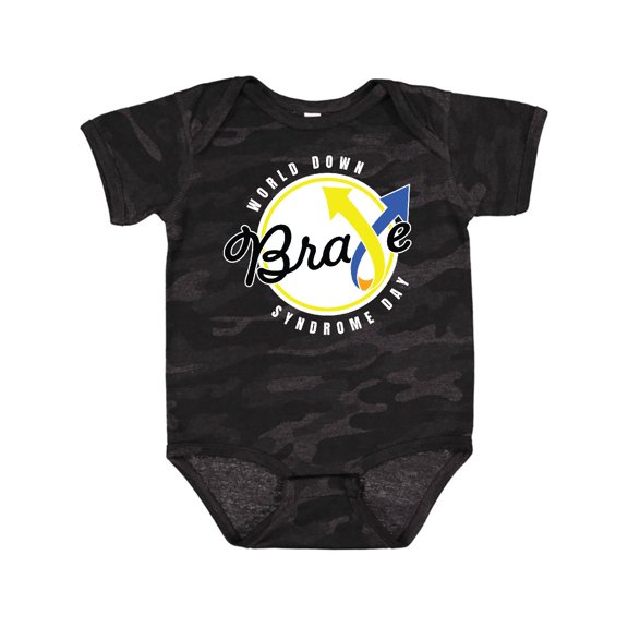 Inktastic World Down Syndrome Day Brave Boys or Girls Baby Bodysuit