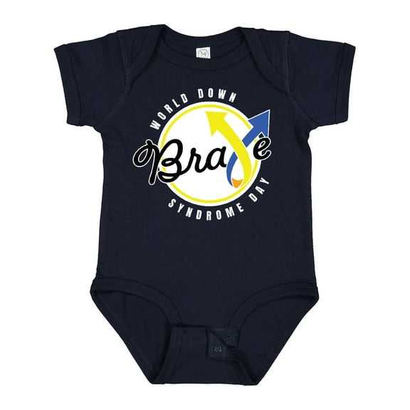 Inktastic World Down Syndrome Day Brave Boys or Girls Baby Bodysuit
