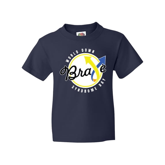 Inktastic World Down Syndrome Day Brave Youth T-Shirt