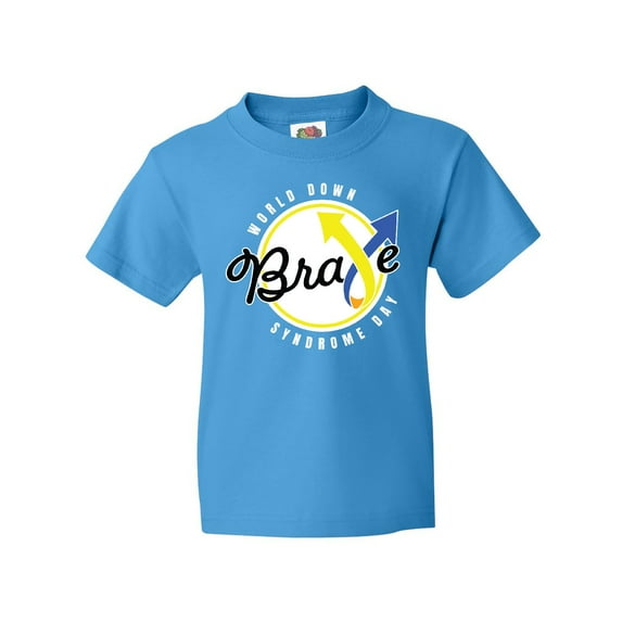 Inktastic World Down Syndrome Day Brave Youth T-Shirt