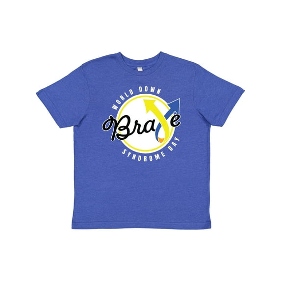 Inktastic World Down Syndrome Day Brave Youth T-Shirt