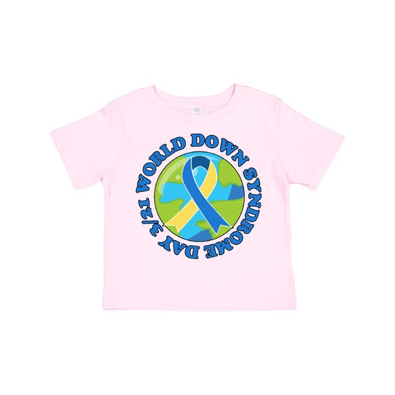 Inktastic World Down Syndrome Day March 21 with Planet Earth Boys or Girls Toddler T-Shirt