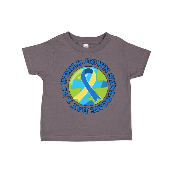 Inktastic World Down Syndrome Day March 21 with Planet Earth Boys or Girls Toddler T-Shirt
