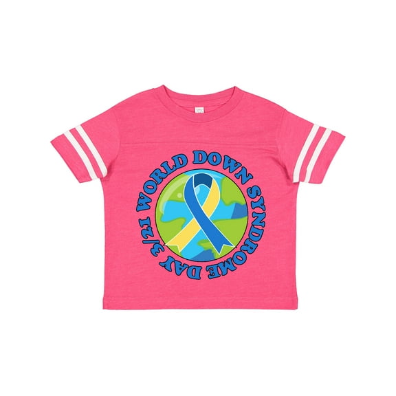 Inktastic World Down Syndrome Day March 21 with Planet Earth Boys or Girls Toddler T-Shirt