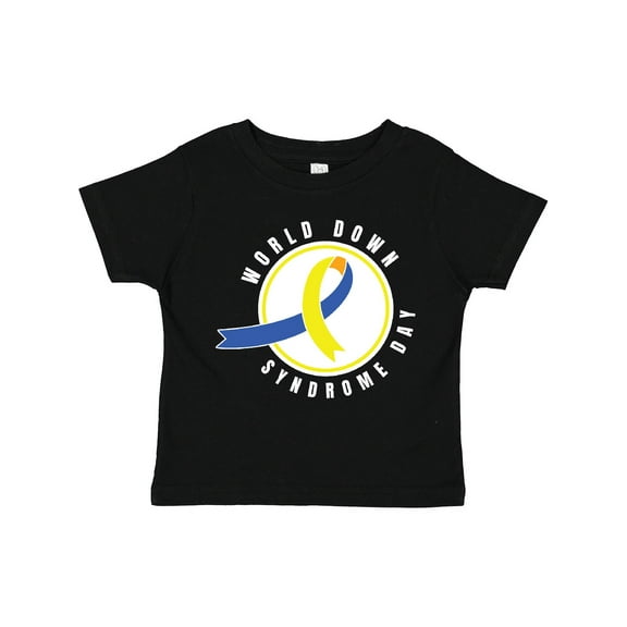 Inktastic World Down Syndrome Day with Yellow and Blue Ribbon Boys or Girls Toddler T-Shirt