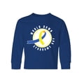 thumbnail image 1 of Inktastic World Down Syndrome Day with Yellow and Blue Ribbon Long Sleeve Youth T-Shirt, 1 of 5