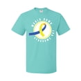 thumbnail image 1 of Inktastic World Down Syndrome Day with Yellow and Blue Ribbon T-Shirt, 1 of 5