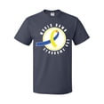 thumbnail image 1 of Inktastic World Down Syndrome Day with Yellow and Blue Ribbon T-Shirt, 1 of 5
