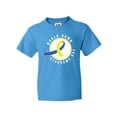 thumbnail image 1 of Inktastic World Down Syndrome Day with Yellow and Blue Ribbon Youth T-Shirt, 1 of 5