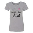 thumbnail image 1 of Inktastic World's Best Aunt Women's T-Shirt, 1 of 5