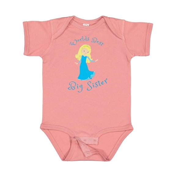 Inktastic World's Best Big Sister Girls Baby Bodysuit