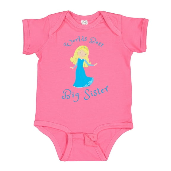 Inktastic World's Best Big Sister Girls Baby Bodysuit