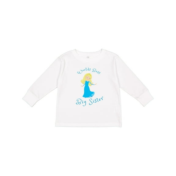 Inktastic World's Best Big Sister Girls Long Sleeve Toddler T-Shirt