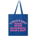thumbnail image 1 of Inktastic World's Best Big Sister Tote Bag, 1 of 3