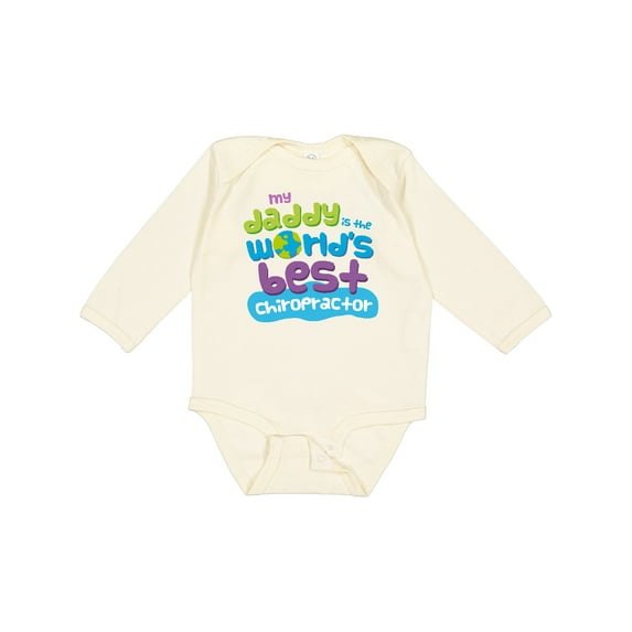 Inktastic Chiropractor Daddy Boys or Girls Long Sleeve Baby Bodysuit
