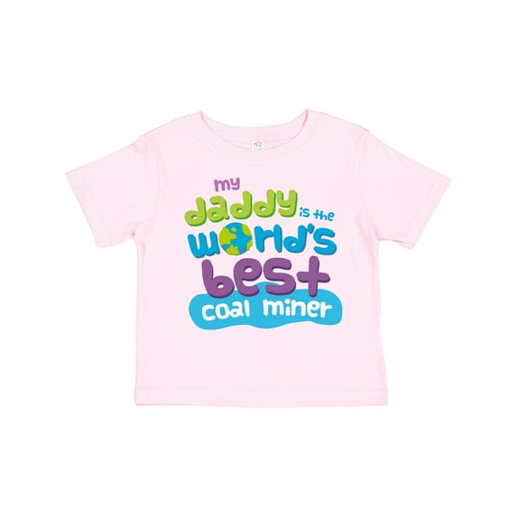 Inktastic World’s Best Coal Miner Daddy Boys or Girls Toddler T-Shirt