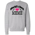 thumbnail image 1 of Inktastic World's Best Meme Adult Sweatshirt, 1 of 4