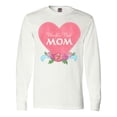 thumbnail image 1 of Inktastic World's Best Mom in Pink Heart with Flowers Long Sleeve T-Shirt, 1 of 5