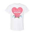 thumbnail image 1 of Inktastic World's Best Mom in Pink Heart with Flowers T-Shirt, 1 of 5