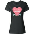 thumbnail image 1 of Inktastic World's Best Mom in Pink Heart with Flowers Women's T-Shirt, 1 of 5