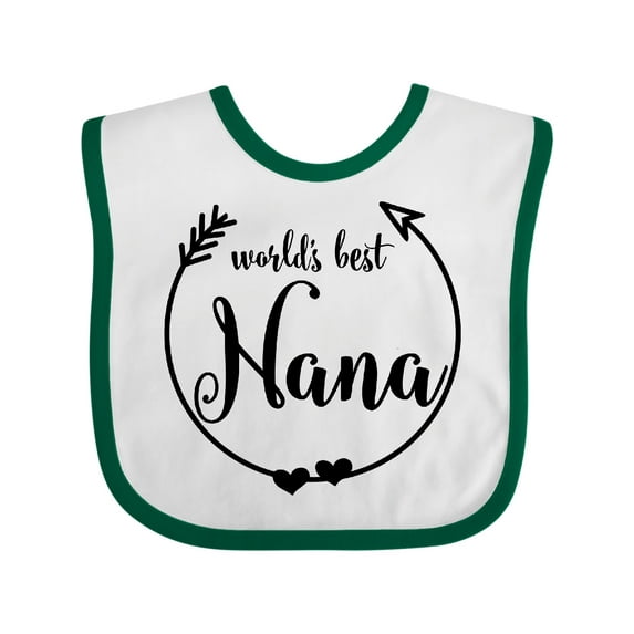 Inktastic World's Best Nana Girls Baby Bib