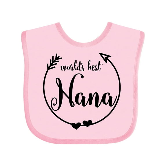 Inktastic World's Best Nana Girls Baby Bib