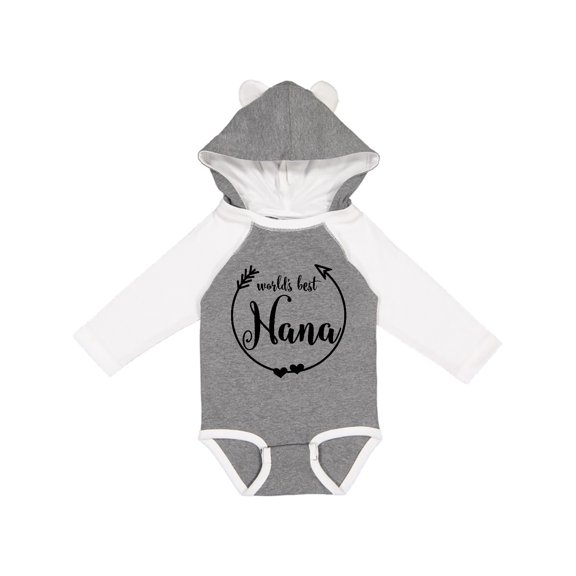 Inktastic World's Best Nana Girls Long Sleeve Baby Bodysuit