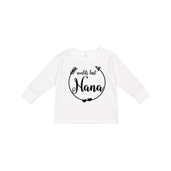 Inktastic World's Best Nana Girls Long Sleeve Toddler T-Shirt