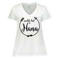 thumbnail image 1 of Inktastic World's Best Nana Women's Plus Size V-Neck T-Shirt, 1 of 5