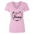 thumbnail image 1 of Inktastic World's Best Nana Women's V-Neck T-Shirt, 1 of 5