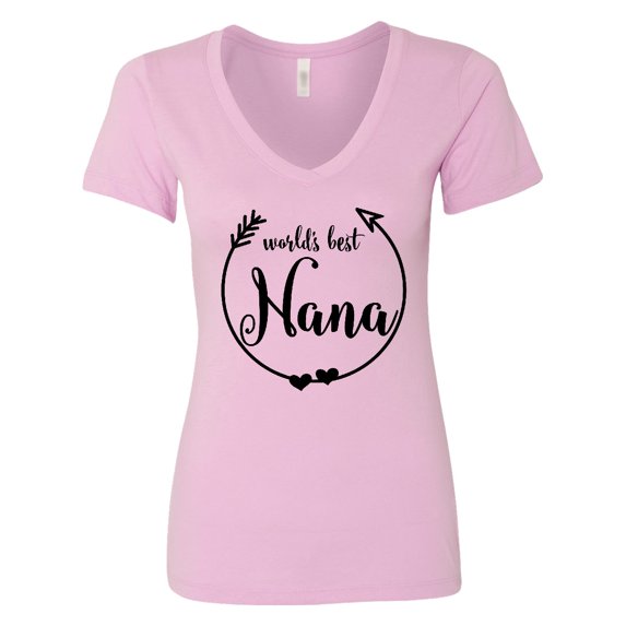 Inktastic World's Best Nana Women's V-Neck T-Shirt
