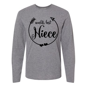 Inktastic World's Best Niece Long Sleeve T-Shirt
