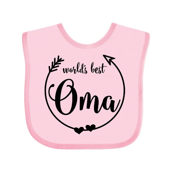 Inktastic World's Best Oma Girls Baby Bib