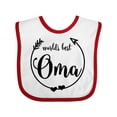 thumbnail image 1 of Inktastic World's Best Oma Girls Baby Bib, 1 of 4