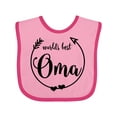 thumbnail image 1 of Inktastic World's Best Oma Girls Baby Bib, 1 of 4