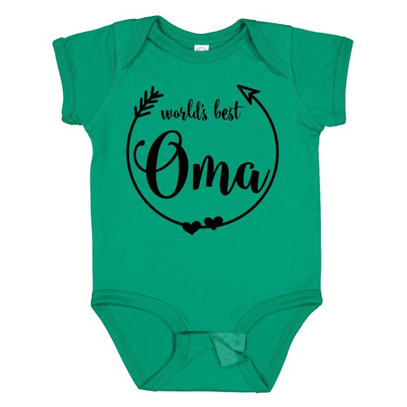 Inktastic World's Best Oma Girls Baby Bodysuit