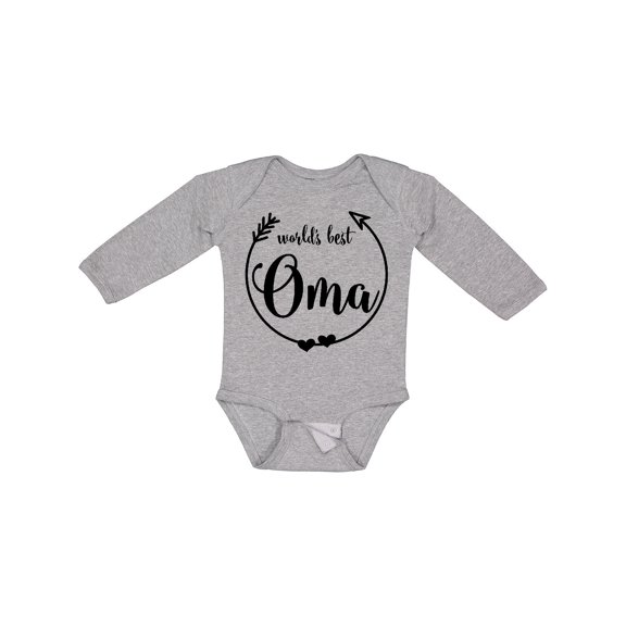 Inktastic World's Best Oma Girls Long Sleeve Baby Bodysuit