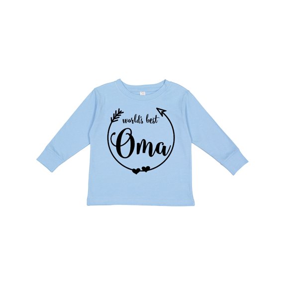 Inktastic World's Best Oma Girls Long Sleeve Toddler T-Shirt