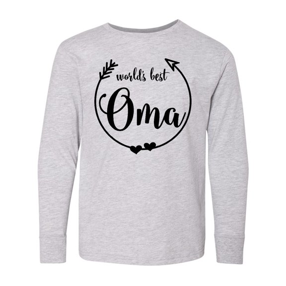 Inktastic World's Best Oma Long Sleeve Youth T-Shirt