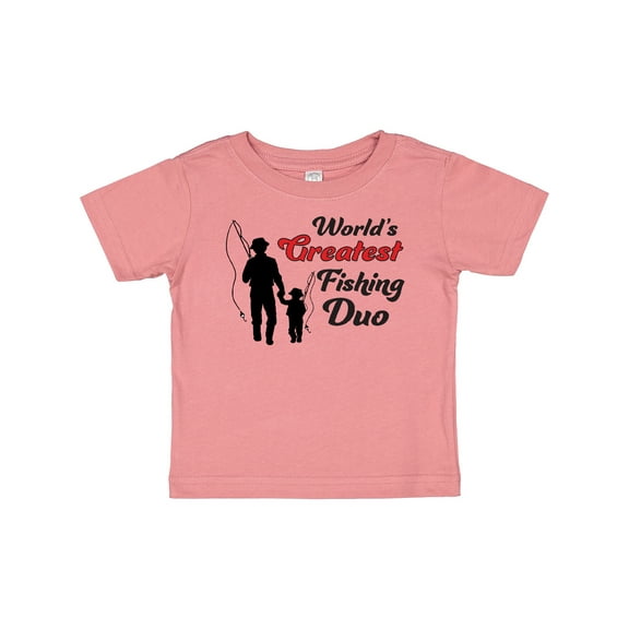 Inktastic World's Greatest Fishing Duo Boys or Girls Baby T-Shirt