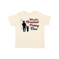 thumbnail image 1 of Inktastic World's Greatest Fishing Duo Boys or Girls Toddler T-Shirt, 1 of 5