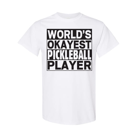 Inktastic World's Okayest Pickleball Player T-Shirt