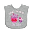 thumbnail image 1 of Inktastic World's Sweetest Big Sister Girls Baby Bib, 1 of 4