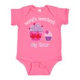 thumbnail image 1 of Inktastic World's Sweetest Big Sister Girls Baby Bodysuit, 1 of 5