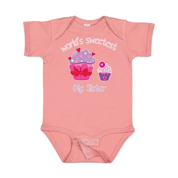 Inktastic World's Sweetest Big Sister Girls Baby Bodysuit