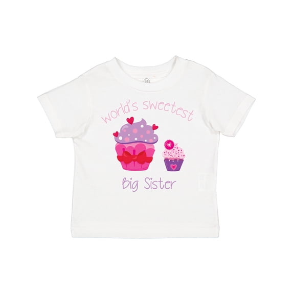 Inktastic World's Sweetest Big Sister Girls Toddler T-Shirt