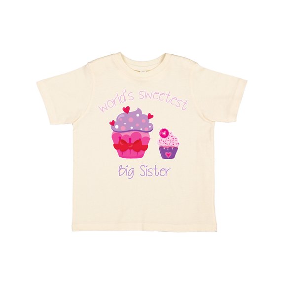 Inktastic World's Sweetest Big Sister Girls Toddler T-Shirt