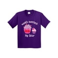 thumbnail image 1 of Inktastic World's Sweetest Big Sister Youth T-Shirt, 1 of 5