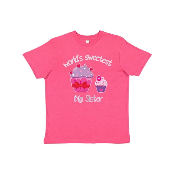 Inktastic World's Sweetest Big Sister Youth T-Shirt