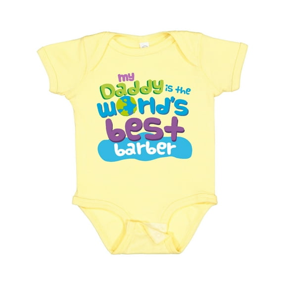 Inktastic Worlds Best Barber Daddy Boys or Girls Baby Bodysuit